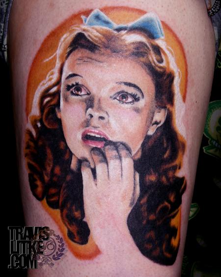 Travis Litke - Dorothy Judy Garland Wizard of Oz Tattoo 